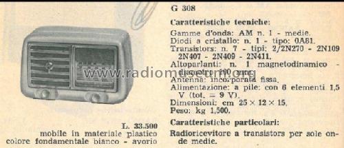 G308A; Geloso SA; Milano (ID = 1305843) Radio
