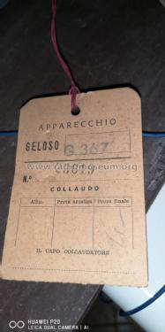 G367; Geloso SA; Milano (ID = 2592537) Radio