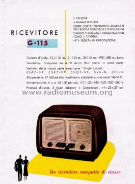 G-115; Geloso SA; Milano (ID = 2624066) Radio