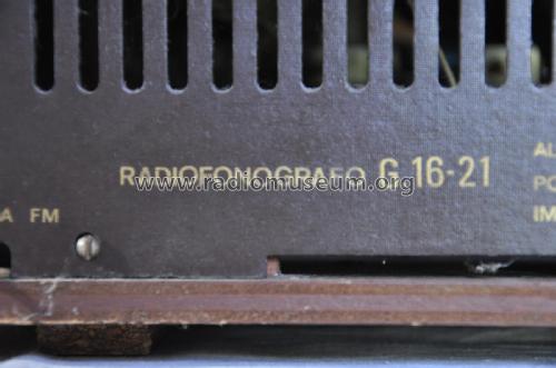 Radiofonografo G.16-21; Geloso SA; Milano (ID = 2922895) Radio