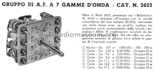 Gruppo Alta Frequenza 2622; Geloso SA; Milano (ID = 2996257) mod-past25