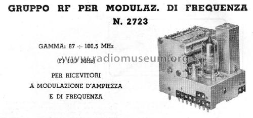 Gruppo RF per Modulazione di Frequenza 2723; Geloso SA; Milano (ID = 3007994) mod-past25