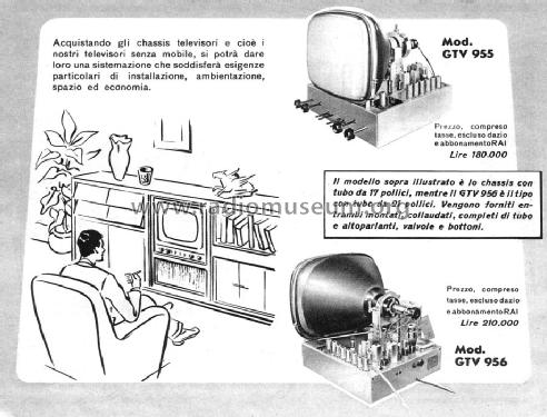 GTV955; Geloso SA; Milano (ID = 140968) Television