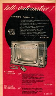 Galassia GTV-1044U Ch= 977; Geloso SA; Milano (ID = 2612598) Television