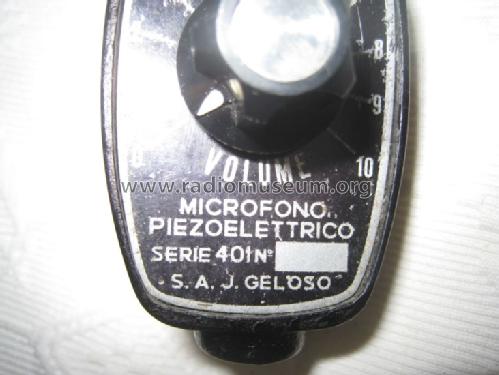 Microfono da tavolo M401/V; Geloso SA; Milano (ID = 1676411) Microfono/PU