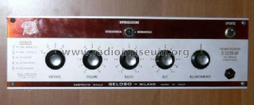 Preamplificatore HF G3235-HF; Geloso SA; Milano (ID = 992425) Verst/Mix