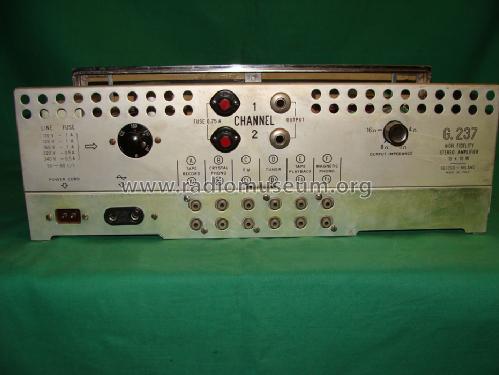 Stereo Amplifier G237-HF; Geloso SA; Milano (ID = 1713792) Ampl/Mixer