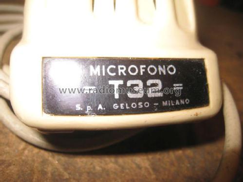 T32; Geloso SA; Milano (ID = 1774440) Microfono/PU