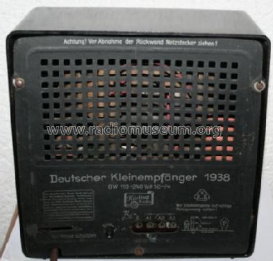 Deutscher Kleinempfänger 1938 DKE38; Körting-Radio; (ID = 507174) Radio