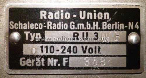 Radio-Union RU3WF; Gemeinschaftserzeugn (ID = 2230586) Radio