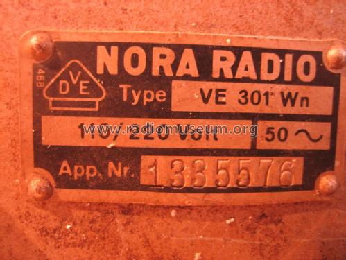 Volksempfänger VE301Wn; Nora, Aron, (ID = 1078237) Radio