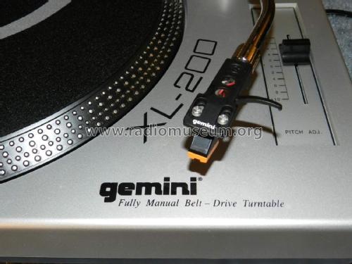 Manual Belt-Drive turntable XL-200; Gemini Sound (ID = 2768982) Enrég.-R