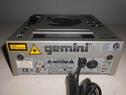 Professional CD Player CDJ-10; Gemini Sound (ID = 2185867) Ton-Bild