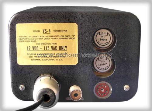 Commercial 2-Way Transceiver VS-4; General (ID = 567122) Commercial TRX