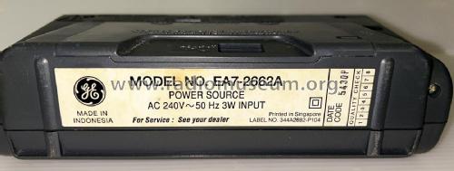 2-Band Portable Receiver EA7-2662A; General Electric- (ID = 3070669) Radio