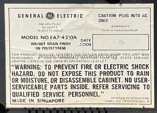 EA7-4210A; General Electric- (ID = 2958267) Radio