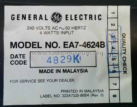 EA7-4624B; General Electric- (ID = 2770999) Radio