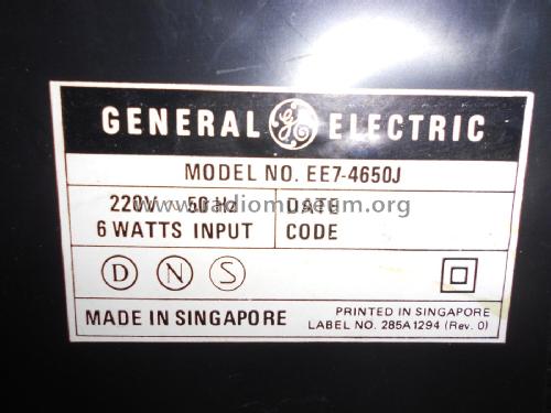 EE7-4650J; General Electric (ID = 2322385) Radio