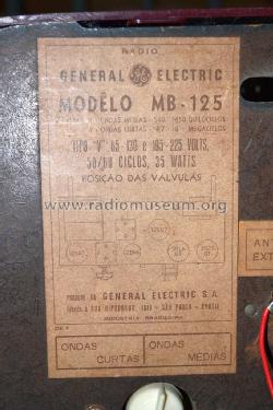 MB-125; General Electric Do (ID = 1713752) Radio