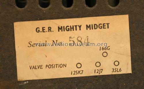 Mighty Midget ; General Electrical (ID = 574071) Radio