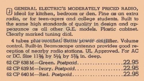 450 ; General Electric Co. (ID = 2078123) Radio