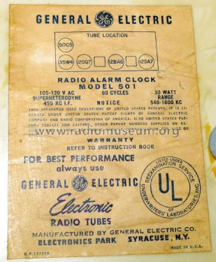 501 ; General Electric Co. (ID = 2055045) Radio
