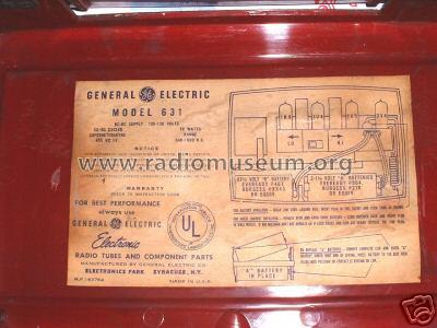 631 ; General Electric Co. (ID = 379477) Radio