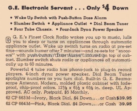 664 ; General Electric Co. (ID = 2115418) Radio