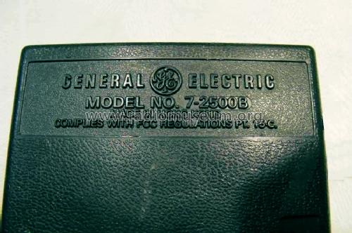 FM-AM Radio 7-2500B; General Electric Co. (ID = 3118962) Radio