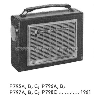 All Transistor P-795C ; General Electric Co. (ID = 2021214) Radio