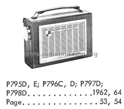 All Transistor P-795D ; General Electric Co. (ID = 2021176) Radio