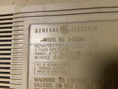 AM/FM/8Track Music System 3-5508A; General Electric Co. (ID = 2847628) Radio