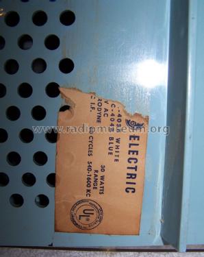 C-404B Blue; General Electric Co. (ID = 1582049) Radio