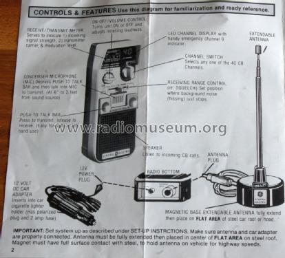 Citizen Band Transceiver 40 Channels 3-5800A; General Electric Co. (ID = 2019400) Citizen