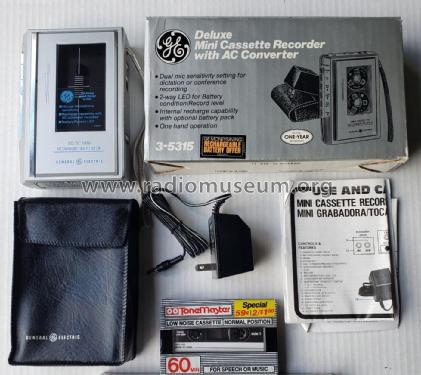 Deluxe Mini Cassette Recorder 3-5315; General Electric Co. (ID = 2824506) R-Player