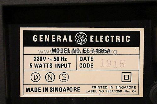 EA 7-4665B; General Electric- (ID = 2169943) Radio