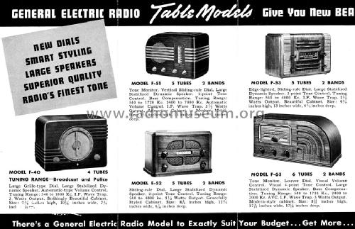 F-40 ; General Electric Co. (ID = 1390361) Radio