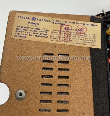 Globestar P965 ; General Electric Co. (ID = 2970215) Radio