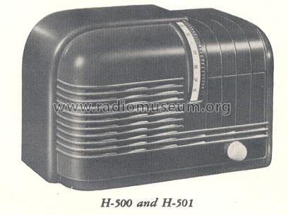 H-501X ; General Electric Co. (ID = 158630) Radio