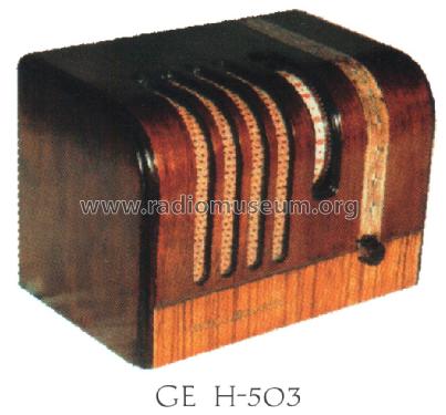 H-503 ; General Electric Co. (ID = 1467779) Radio