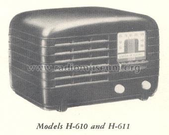 H-610 ; General Electric Co. (ID = 158692) Radio