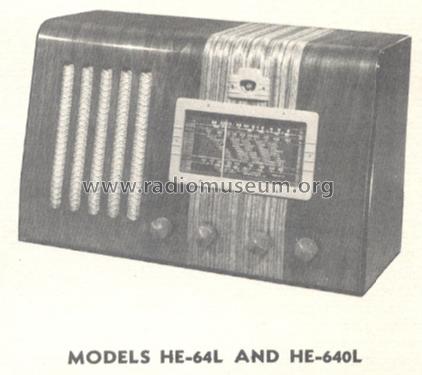 HE-640L ; General Electric Co. (ID = 159489) Radio