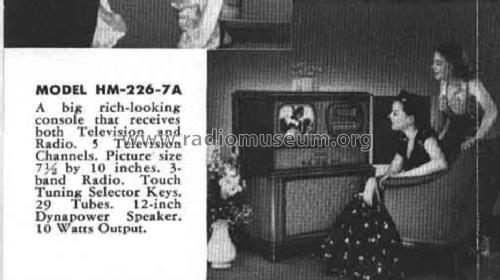 HM-226-7A ; General Electric Co. (ID = 1161298) TV Radio