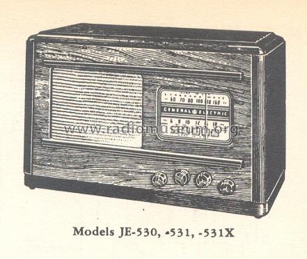 JE-531X ; General Electric Co. (ID = 163444) Radio