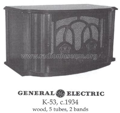 K-53 ; General Electric Co. (ID = 1419566) Radio