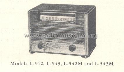 L-542 ; General Electric Co. (ID = 164065) Radio