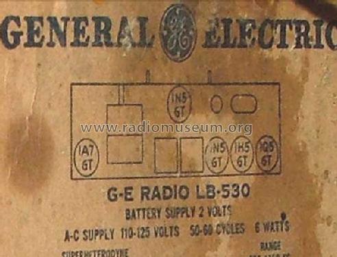 LB-530 ; General Electric Co. (ID = 301667) Radio