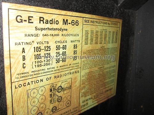 M-66 ; General Electric Co. (ID = 1286600) Radio