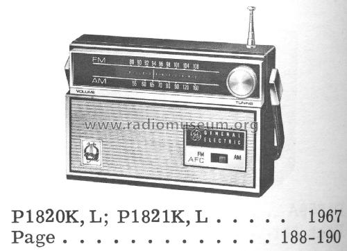 P1820K ; General Electric Co. (ID = 2017292) Radio