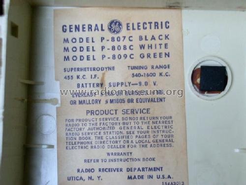 P808C; General Electric Co. (ID = 396945) Radio